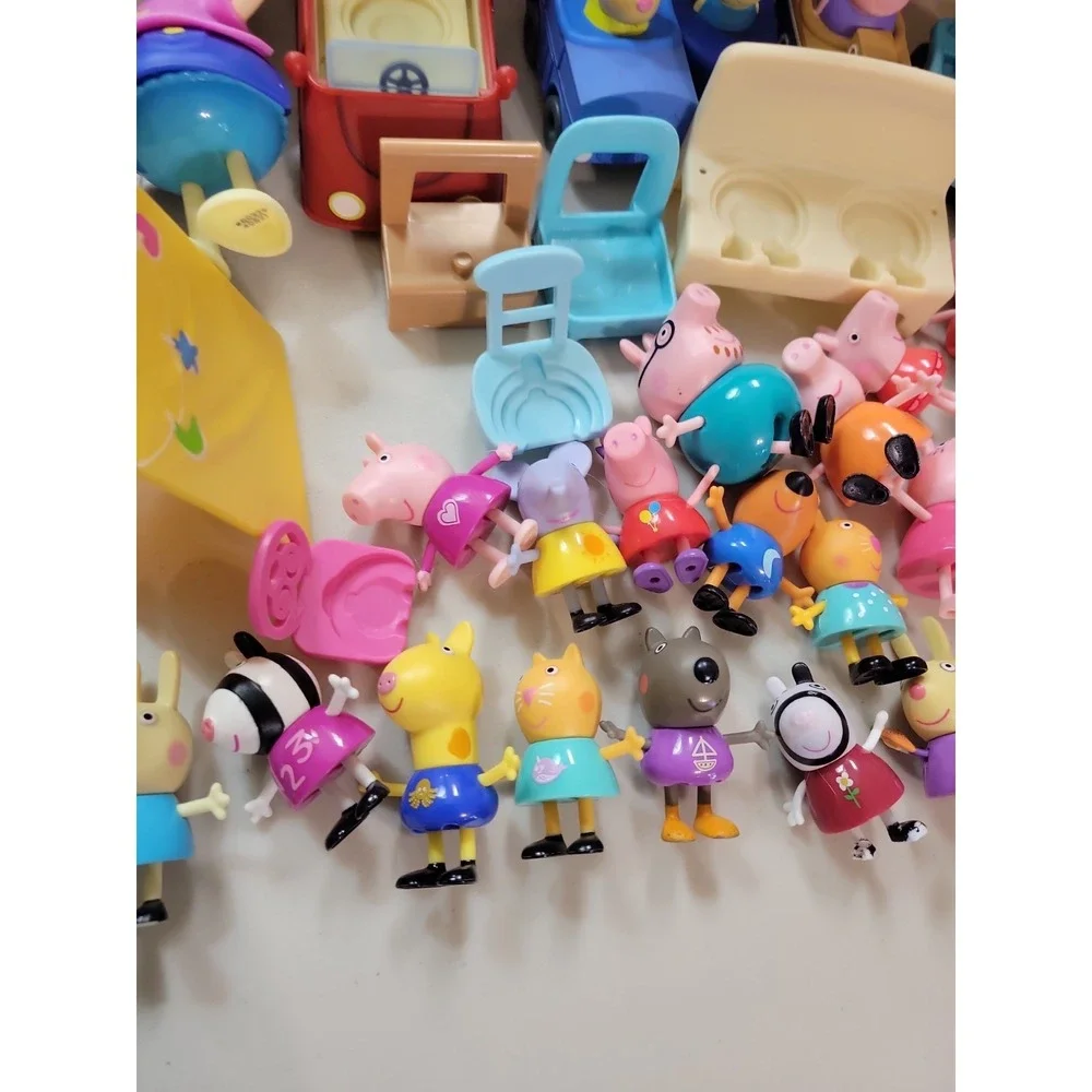 Huge mixed Lot Peppa Pig & Friends Action Figures accessories toys